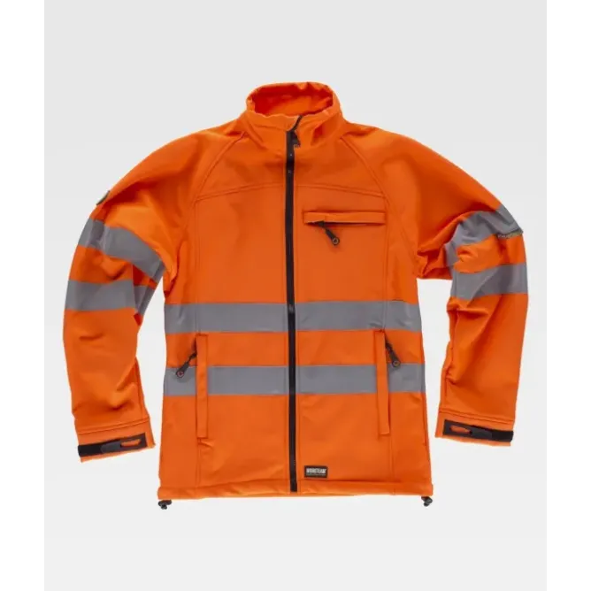 Giacca da Lavoro Workshell Stretch Alta Visibilità S9535 - Workteam
