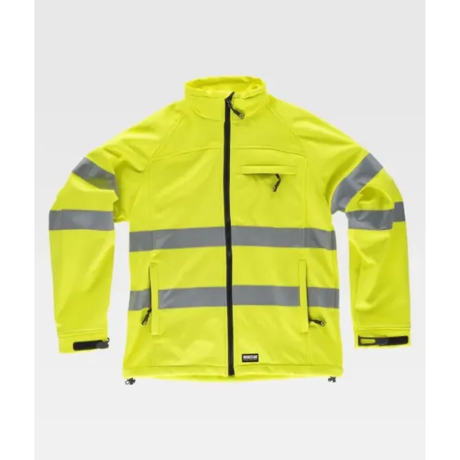 Giacca da Lavoro Workshell Stretch Alta Visibilità S9535 - Workteam