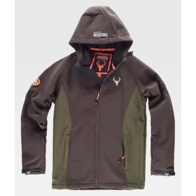 Giacca da Lavoro Workshell Stretch con Cappuccio Caccia S8610 - Workteam