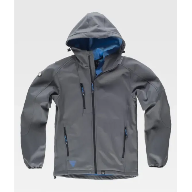 Giacca da Lavoro Workteam Workshell Cappuccio Uomo S9499