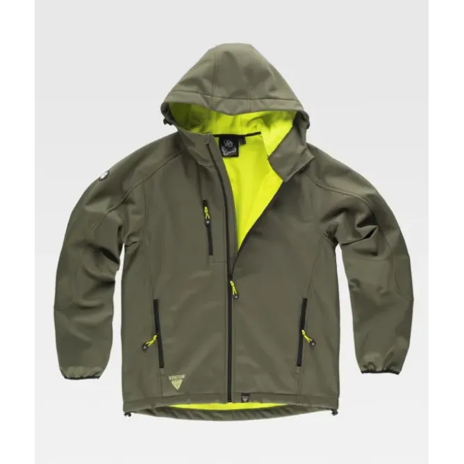 Giacca da Lavoro Workteam Workshell Cappuccio Uomo S9499