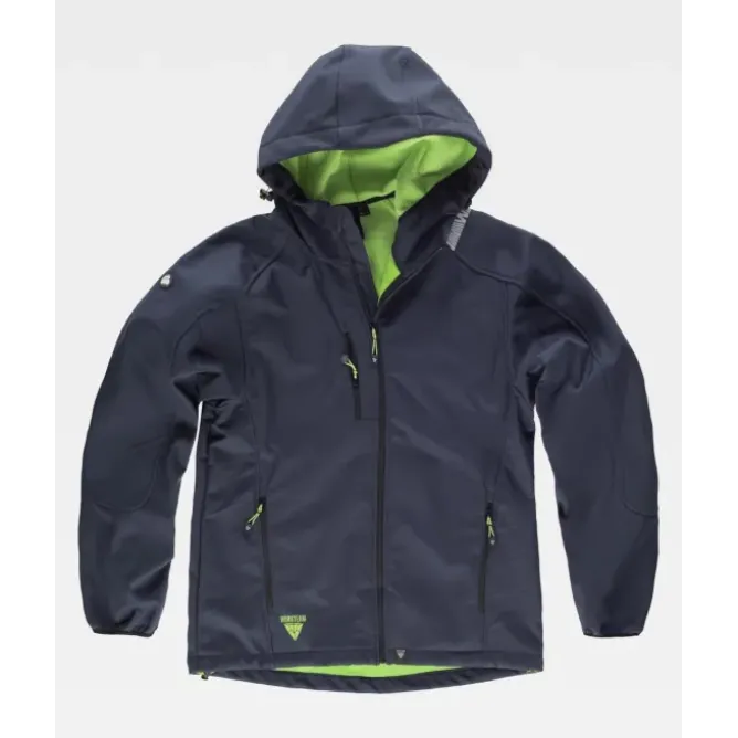Giacca da Lavoro Workteam Workshell Cappuccio Uomo S9499