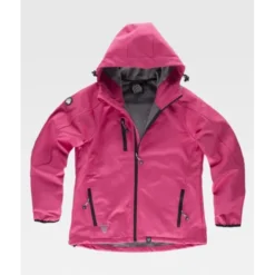 Giacca da Lavoro Workteam Workshell Multitasche con Cappuccio Donna S9494
