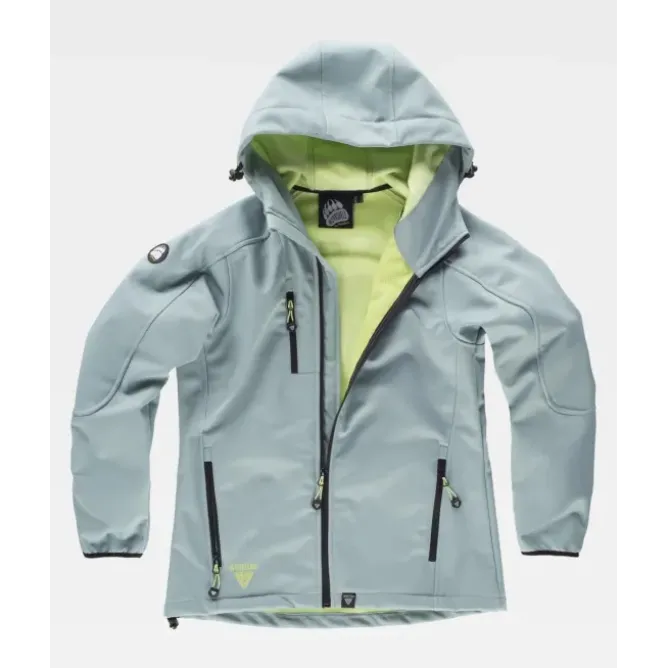 Giacca da Lavoro Workteam Workshell Multitasche con Cappuccio Donna S9494