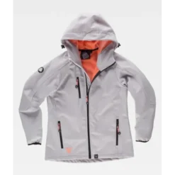 Giacca da Lavoro Workteam Workshell Multitasche con Cappuccio Donna S9494