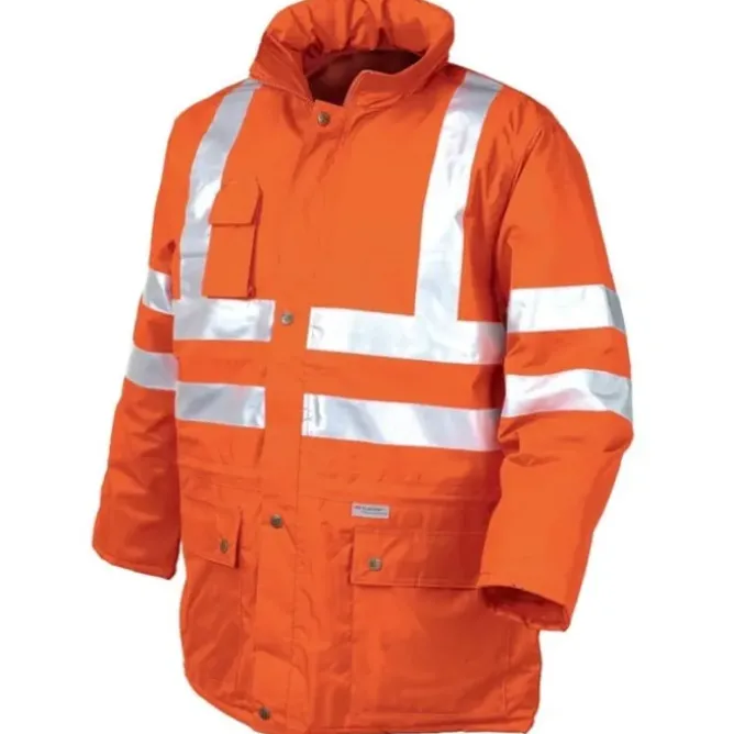 Giacca Impermeabile Traspirante Alta Visibilità ISSA LINE - 04643N