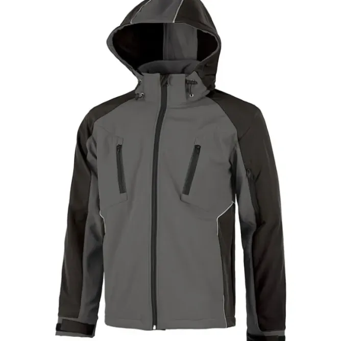 Giacca Workshell antivento con dettagli riflettenti - Workteam