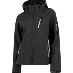 Giacca Workshell multitasche da donna con cappuccio - Workteam