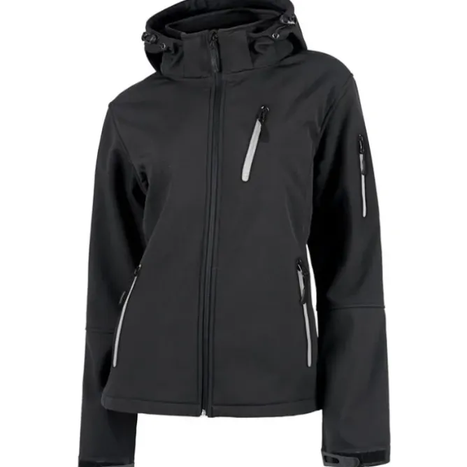 Giacca Workshell multitasche da donna con cappuccio - Workteam