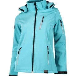 Giacca Workshell multitasche da donna con cappuccio - Workteam