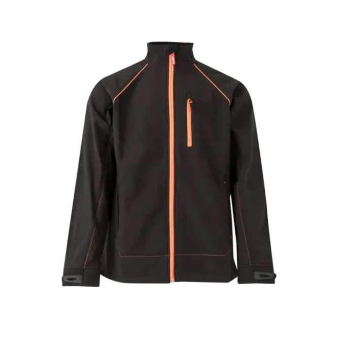 Giacca zip lunga bicolore da Lavoro Softshell Stretch Multitasche Velilla 206001