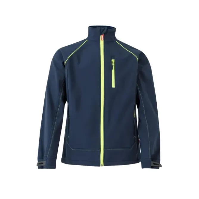 Giacca zip lunga bicolore da Lavoro Softshell Stretch Multitasche Velilla 206001