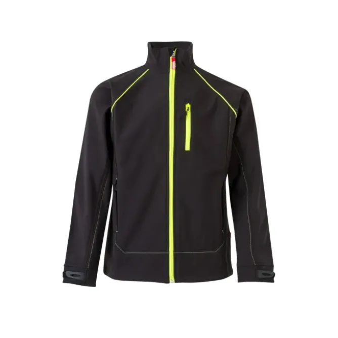 Giacca zip lunga bicolore da Lavoro Softshell Stretch Multitasche Velilla 206001