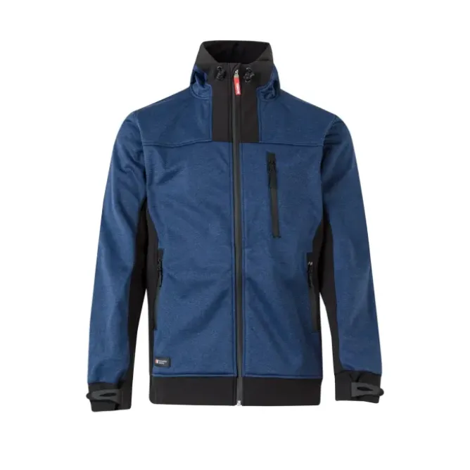 Giacca zip lunga con cappuccio da Lavoro Softshell Multitasche Velilla 206007