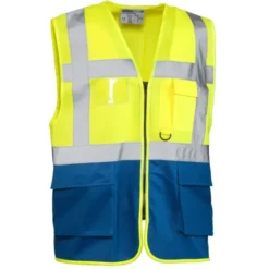 Gilet da Lavoro Alta Visibilità Multitasche Sottozero Laser 7085