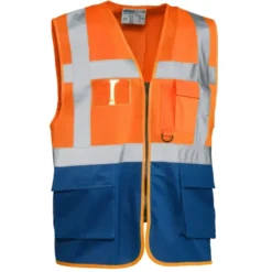 Gilet da Lavoro Alta Visibilità Multitasche Sottozero Laser 7085