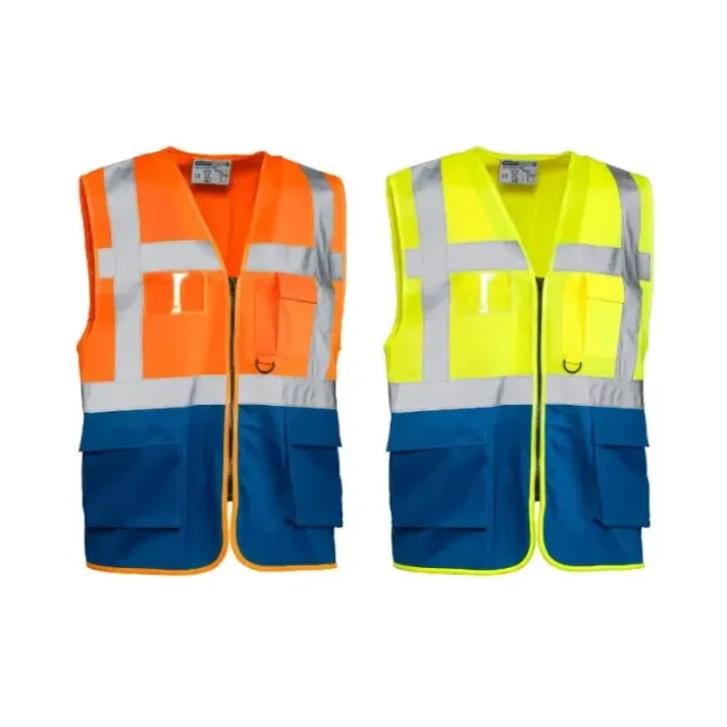 Gilet da Lavoro Alta Visibilità Multitasche Sottozero Laser 7085