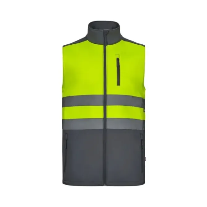 Gilet da Lavoro Alta Visibilità Softshell Stretch Multitasche Bicolore Velilla 305906