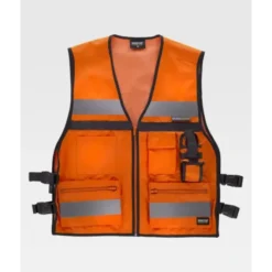 Gilet da Lavoro Alta Visibilità Regolazioni Laterali C3601 - Workteam