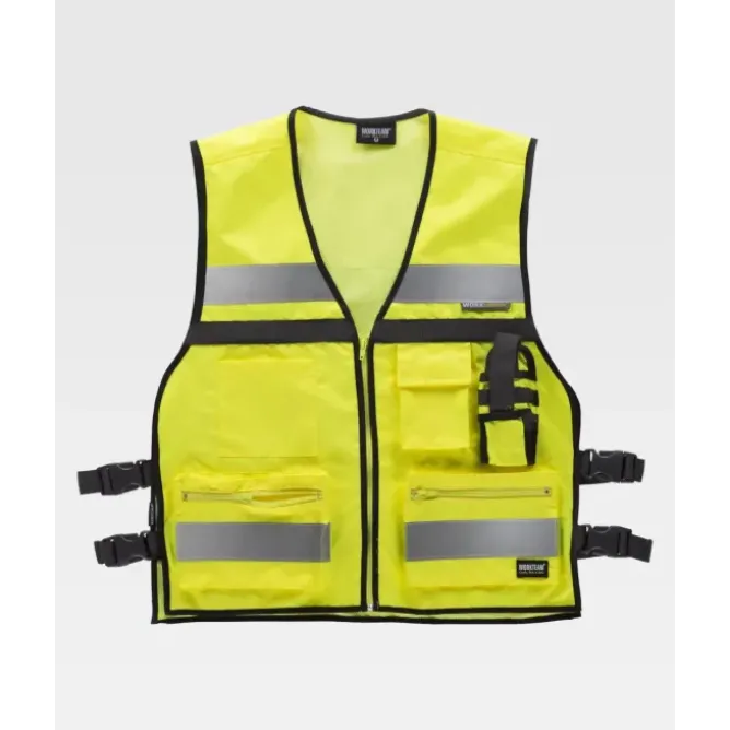 Gilet da Lavoro Alta Visibilità Regolazioni Laterali C3601 - Workteam