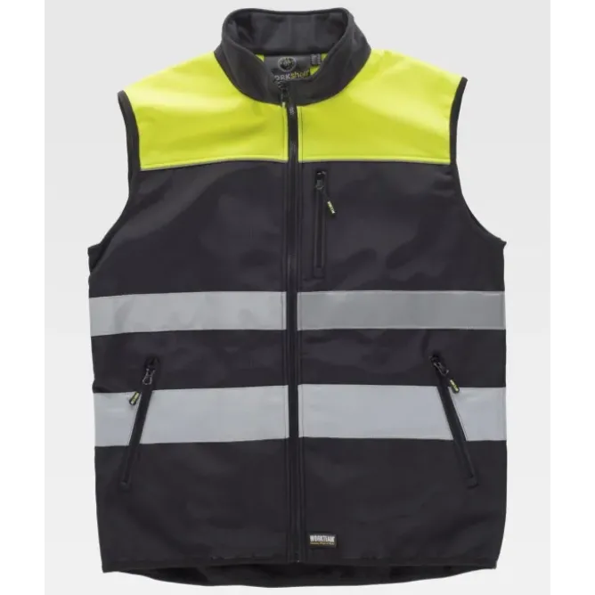Gilet da Lavoro Combinato Stretch Alta Visibilità C2921 - Workteam
