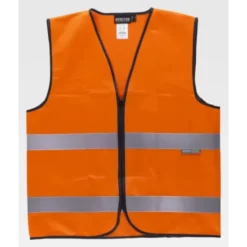 Gilet da Lavoro con Cerniera e Bande Alta Visibilità C3610 - Workteam