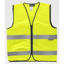 Gilet da Lavoro con Cerniera e Bande Alta Visibilità C3610 - Workteam