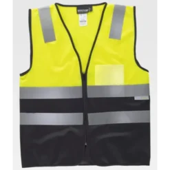 Gilet da Lavoro con Cerniera e Bande Alta Visibilità C3615 - Workteam