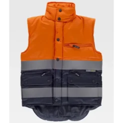 Gilet da Lavoro Imbottito Bicolore Alta Visibilità S4035 - Workteam