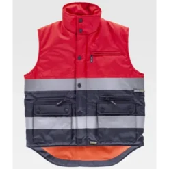 Gilet da Lavoro Imbottito Bicolore Alta Visibilità S4037 - Workteam