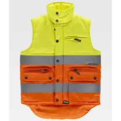 Gilet da Lavoro Imbottito Bicolore Alta Visibilità S4036 - Workteam