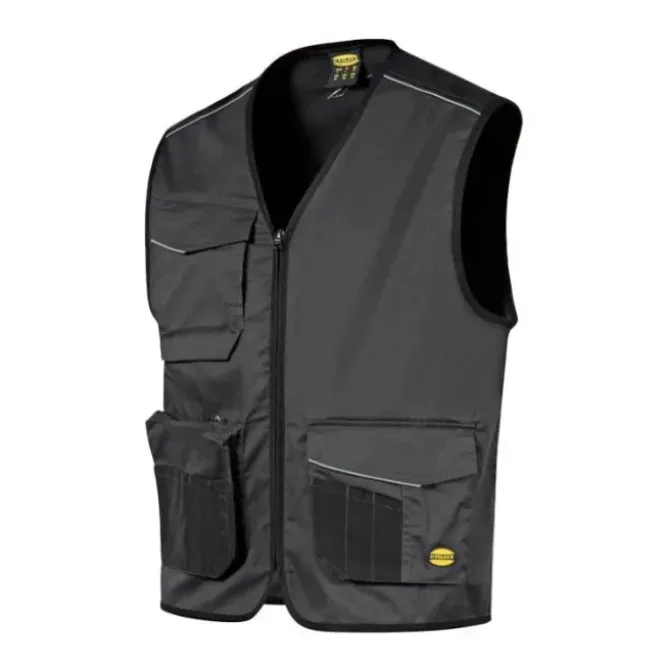 Gilet da Lavoro Stretch Multitasche Zip Intera Diadora Utility Vest Mover 2.0 702.183060