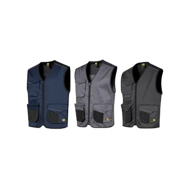 Gilet da Lavoro Stretch Multitasche Zip Intera Diadora Utility Vest Mover 2.0 702.183060