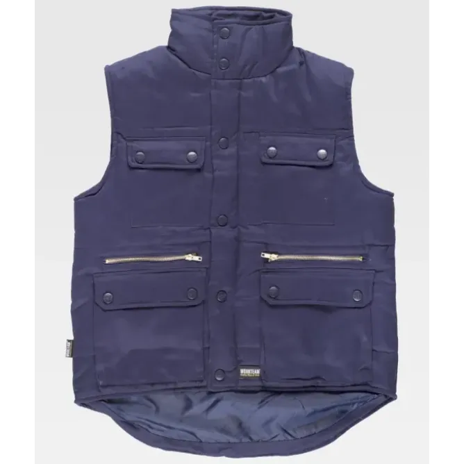 Gilet da Lavoro Workteam Imbottito Multitasche S3209