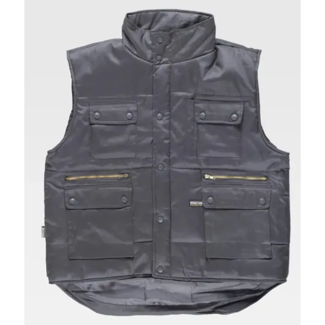 Gilet da Lavoro Workteam Imbottito Multitasche S3209