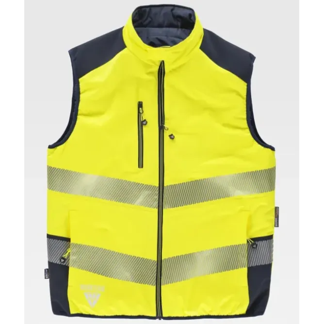 Gilet da Lavoro Workteam Imbottito Reversibile Alta Visibilità C8250
