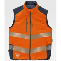 Gilet da Lavoro Workteam Imbottito Reversibile Alta Visibilità C8250