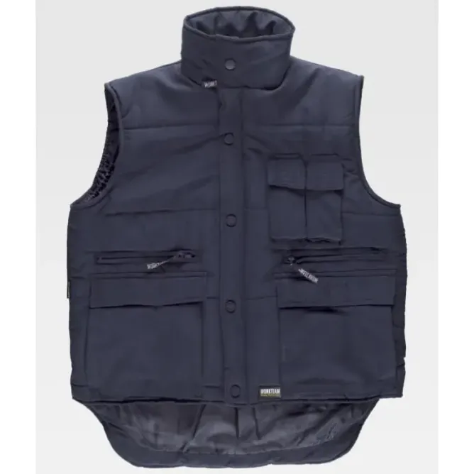 Gilet da Lavoro Workteam Imbottito Multitasche S3200