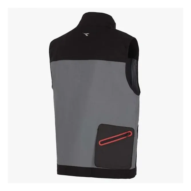 Gilet Multitasche Diadora in cotone Canvas Stretch 702.170017