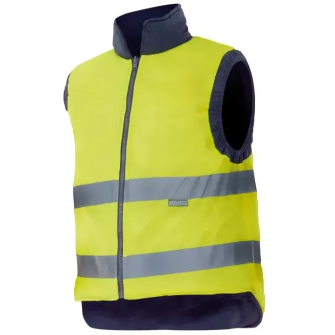 Gilet reversibile da Lavoro Alta Visibilità Multitasche Velilla 148