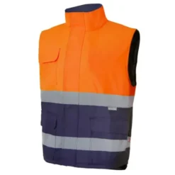 Gilet trapuntato bicolore da Lavoro Alta Visibilità Multitasche Velilla 305902