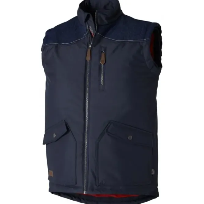 Gilet trapuntato da Lavoro Multitasche Molinel Denim 0304.9999.158