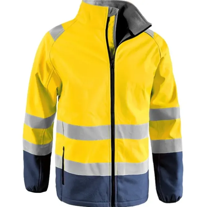 Giubbotto da Lavoro Alta Visibilità Multitasche Softshell Stretch Sottozero Solarsoft 2345