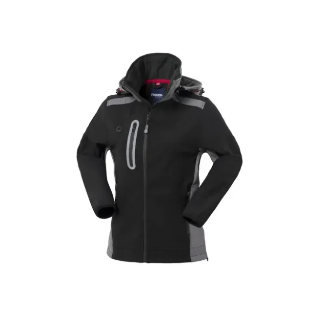 Giubbotto da Lavoro Softshell Multitasche Impermeabile con Cappuccio da Donna Rossini Smarty Lady HH639