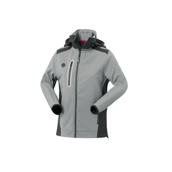 Giubbotto da Lavoro Softshell Multitasche Impermeabile con Cappuccio da Donna Rossini Smarty Lady HH639