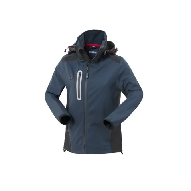 Giubbotto da Lavoro Softshell Multitasche Impermeabile con Cappuccio da Donna Rossini Smarty Lady HH639