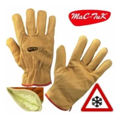 Guanti da lavoro in Pelle Fiore Bovino Felpati Invernali - 218