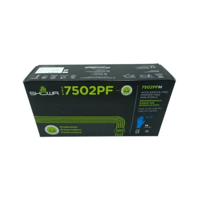 Guanti Showa in Nitrile Dispensador SH7502PF - 200 Pezzi