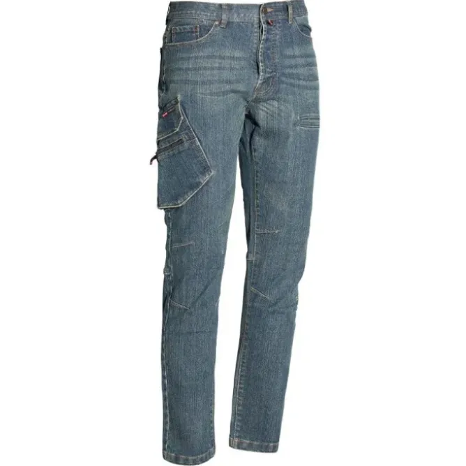 Jeans da Lavoro Multitasche Stretch Issa Line Jest 8025BP