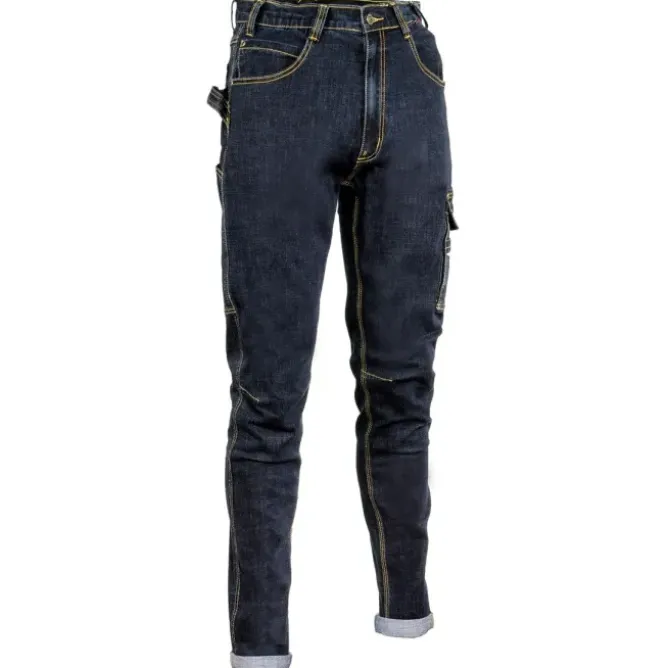 Jeans da Lavoro Stretch Elasticizzati Multitasche Cofra Cabries V495-0-00